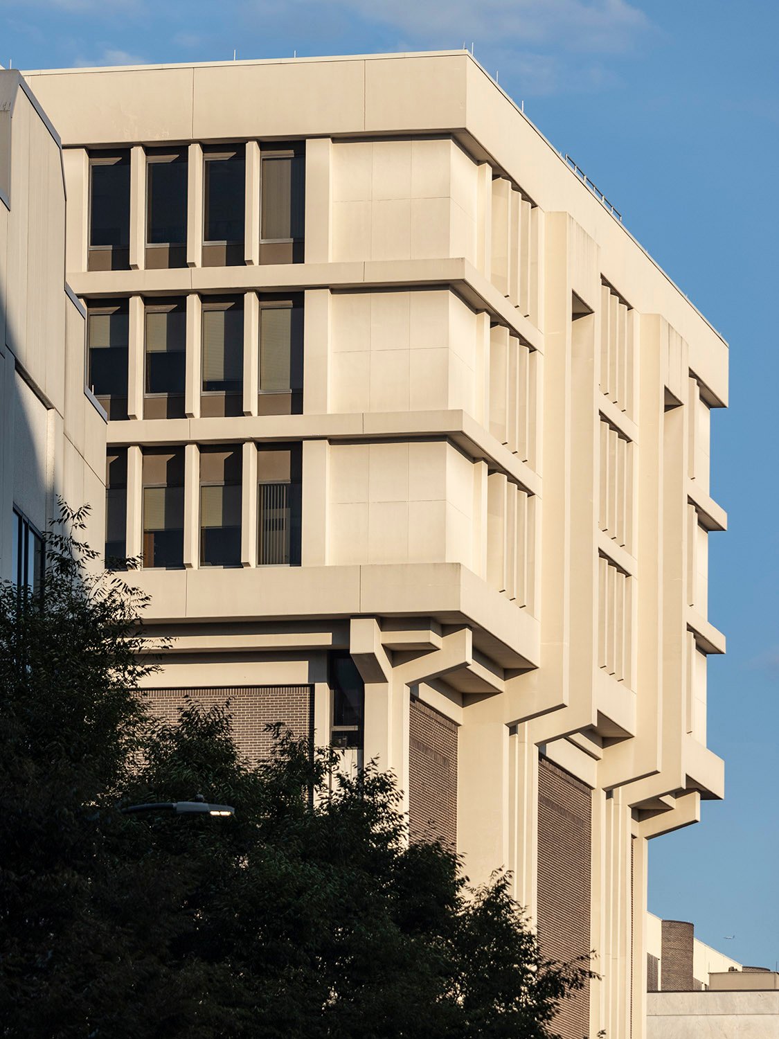 Looking at the General Classroom Building from the southeast