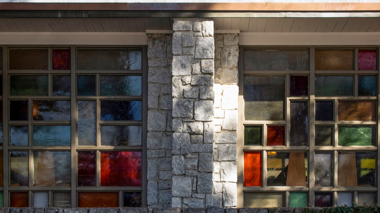 Windows on the west facade of the North Decatur Presbyterian Church sanctuary