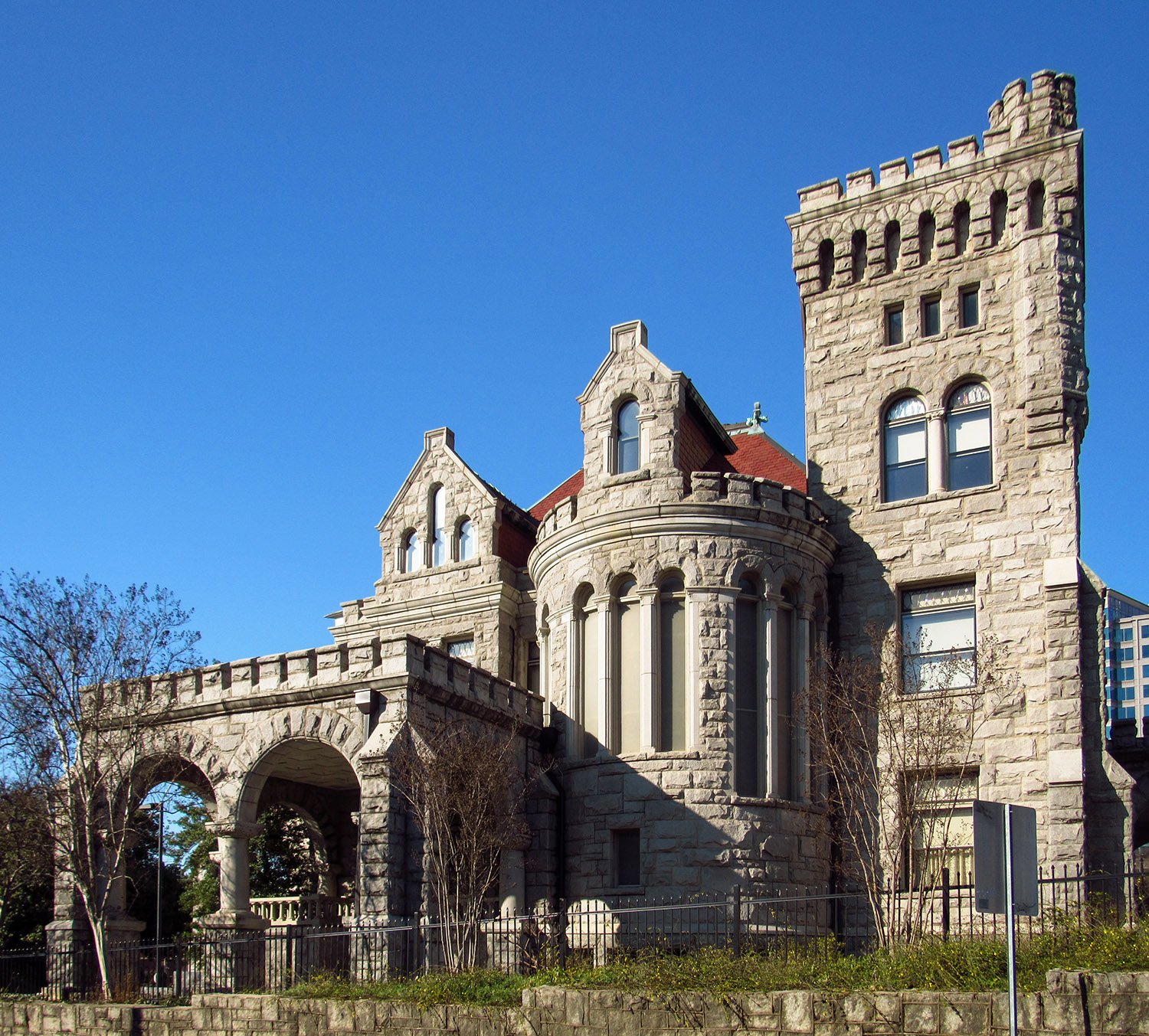 South elevation of A.G. Rhodes Residence, "Rhodes Hall"