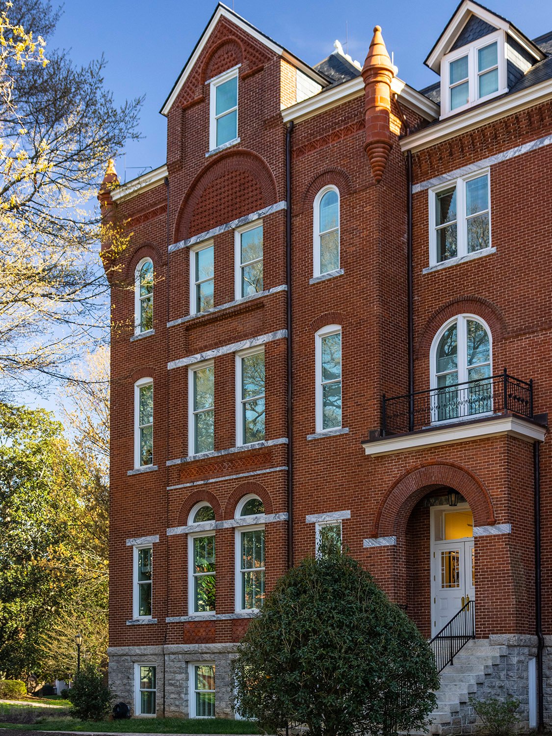Looking at the northeast corner of Agnes Scott Hall, Decatur, Georgia