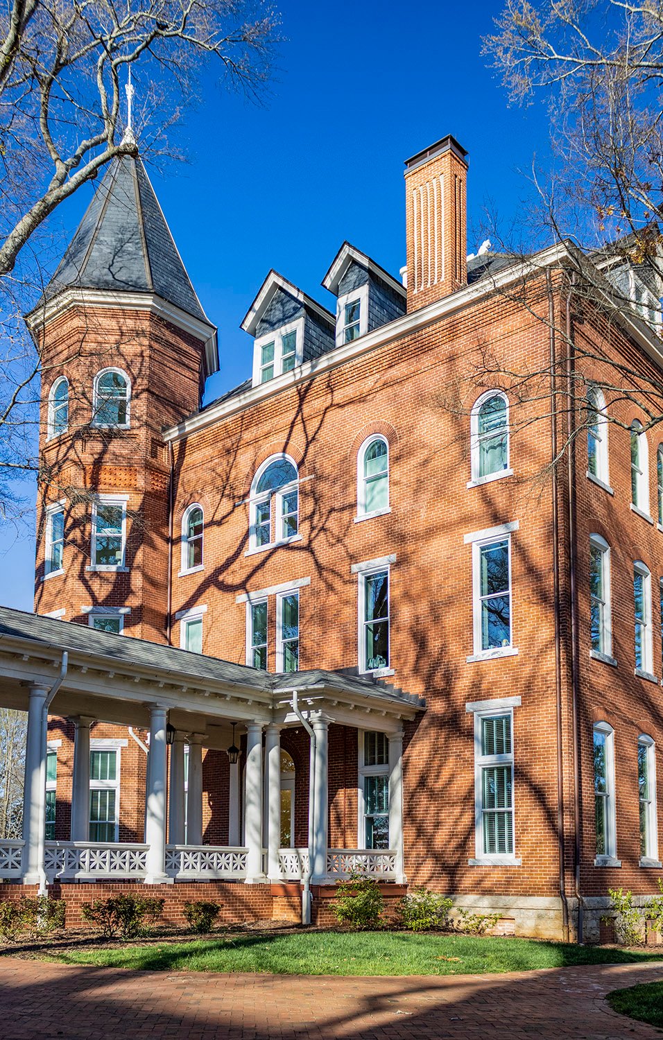 West elevation of Agnes Scott Hall, Decatur, Georgia