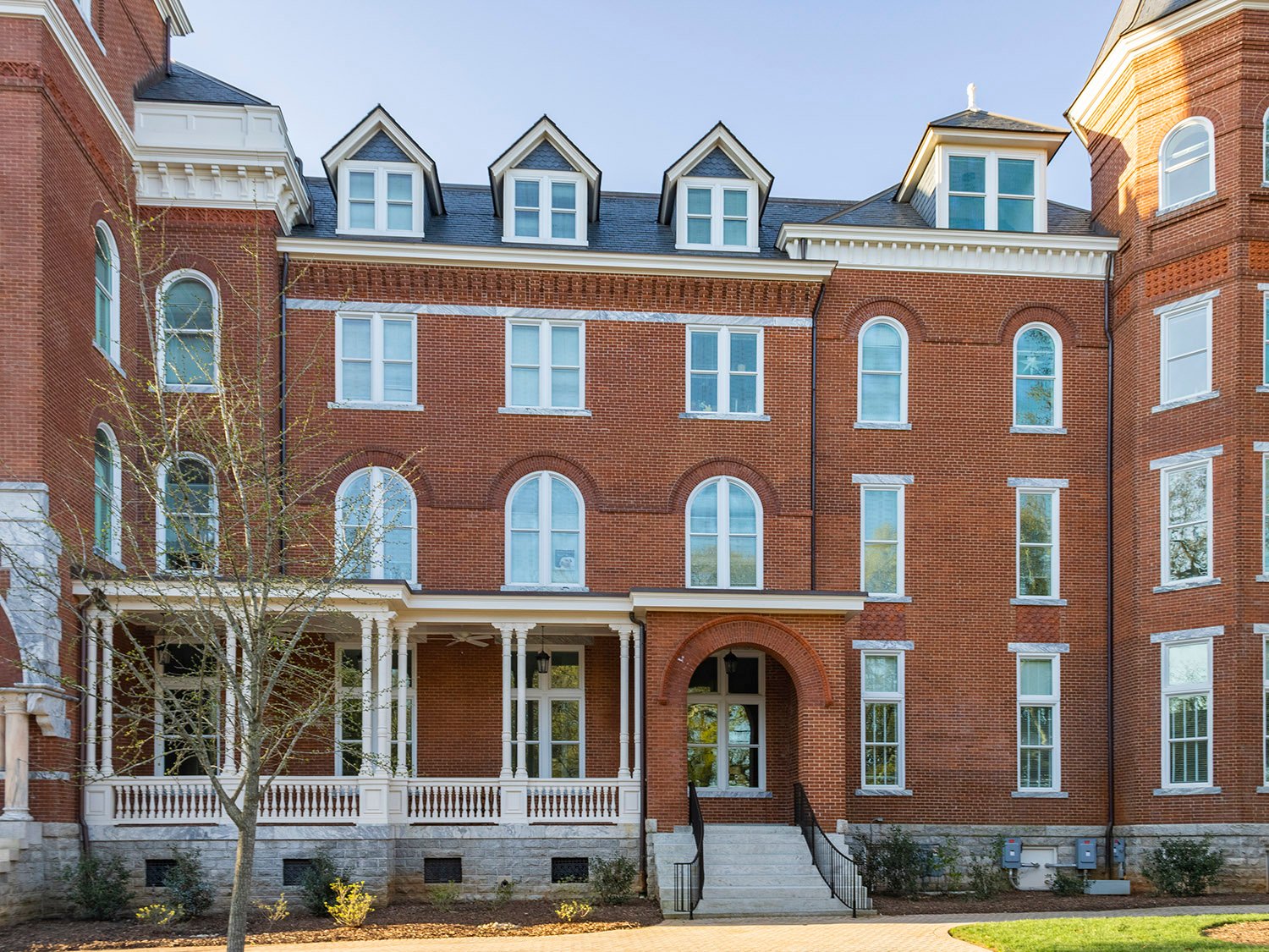 Bay on the facade of Agnes Scott Hall, Decatur, Georgia
