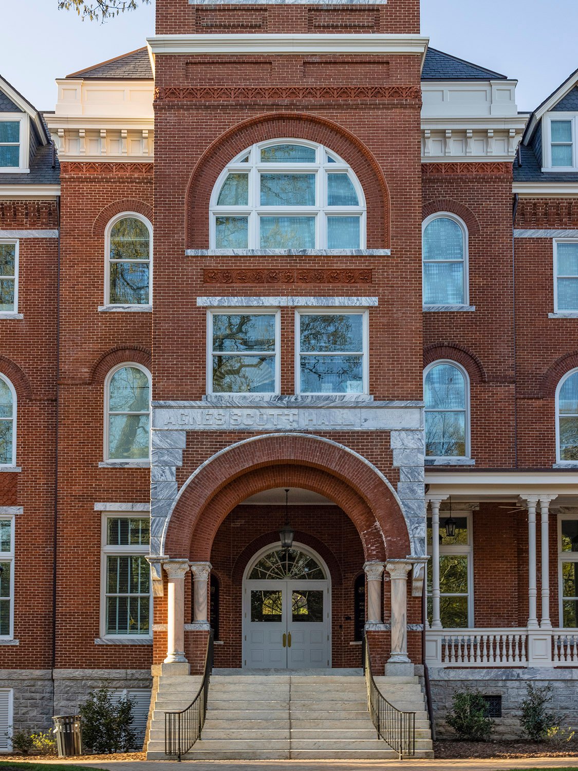 Entrance of Agnes Scott Hall, Decatur, Georgia