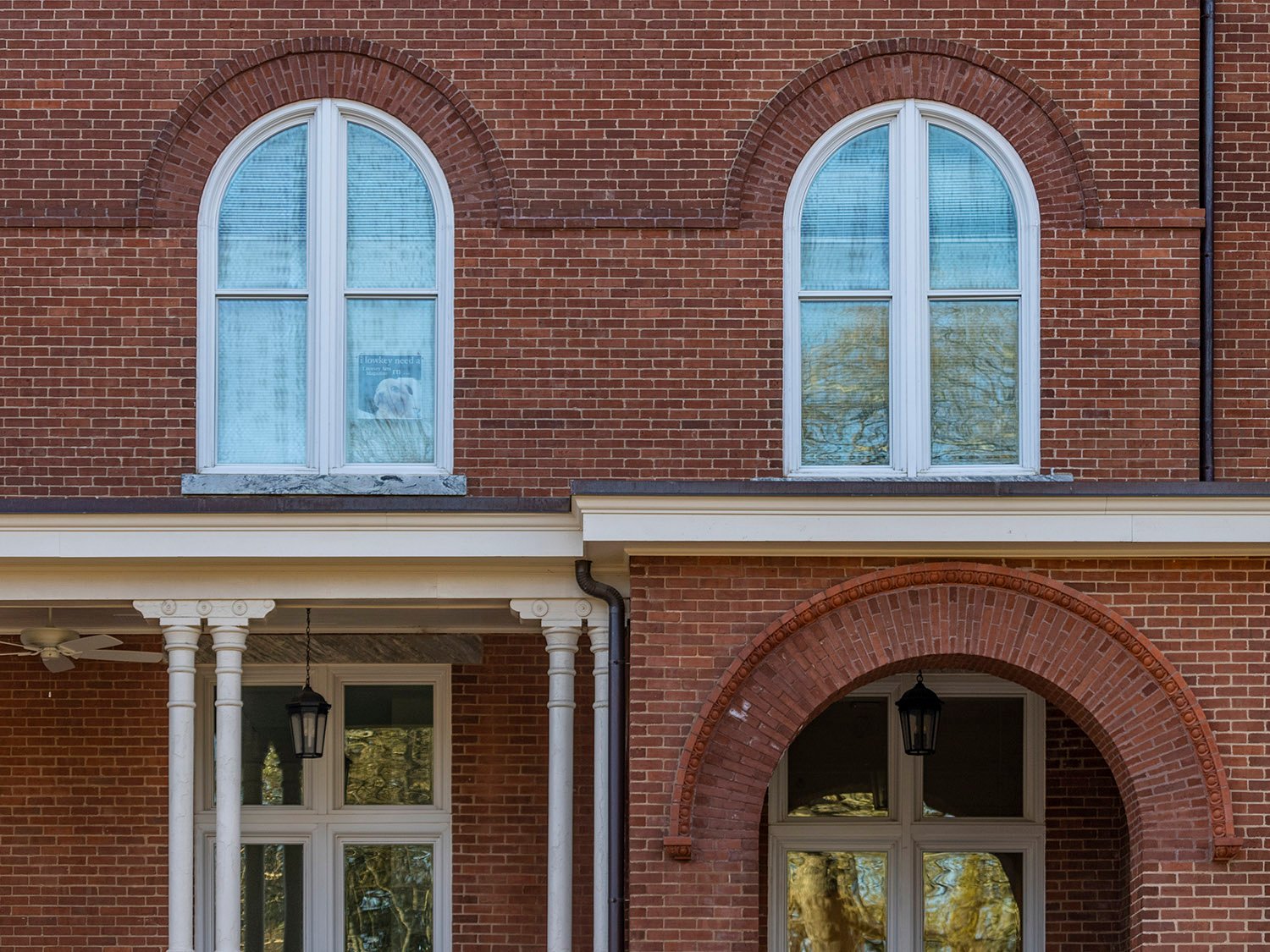Bay on the facade of Agnes Scott Hall, Decatur, Georgia