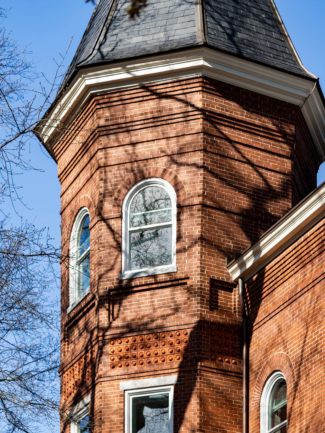 Turret on the northwest corner of Agnes Scott Hall, Decatur, Georgia