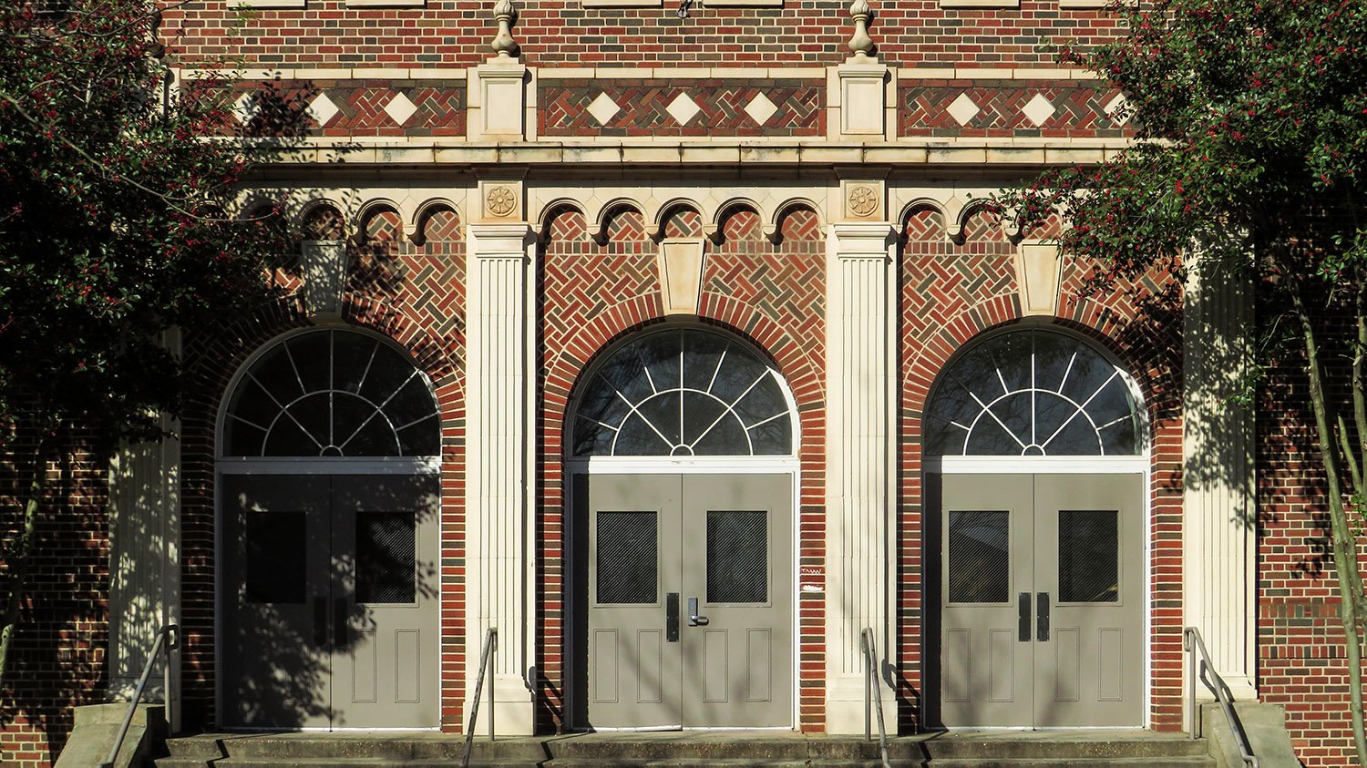 Entrance to the gymnasium of Joseph E. Brown Junior High School, Atlanta