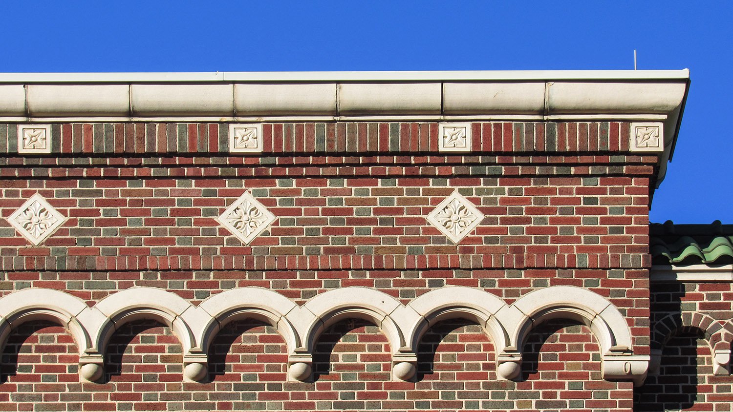 Cornice on the gymnasium of Joseph E. Brown Junior High School, Atlanta