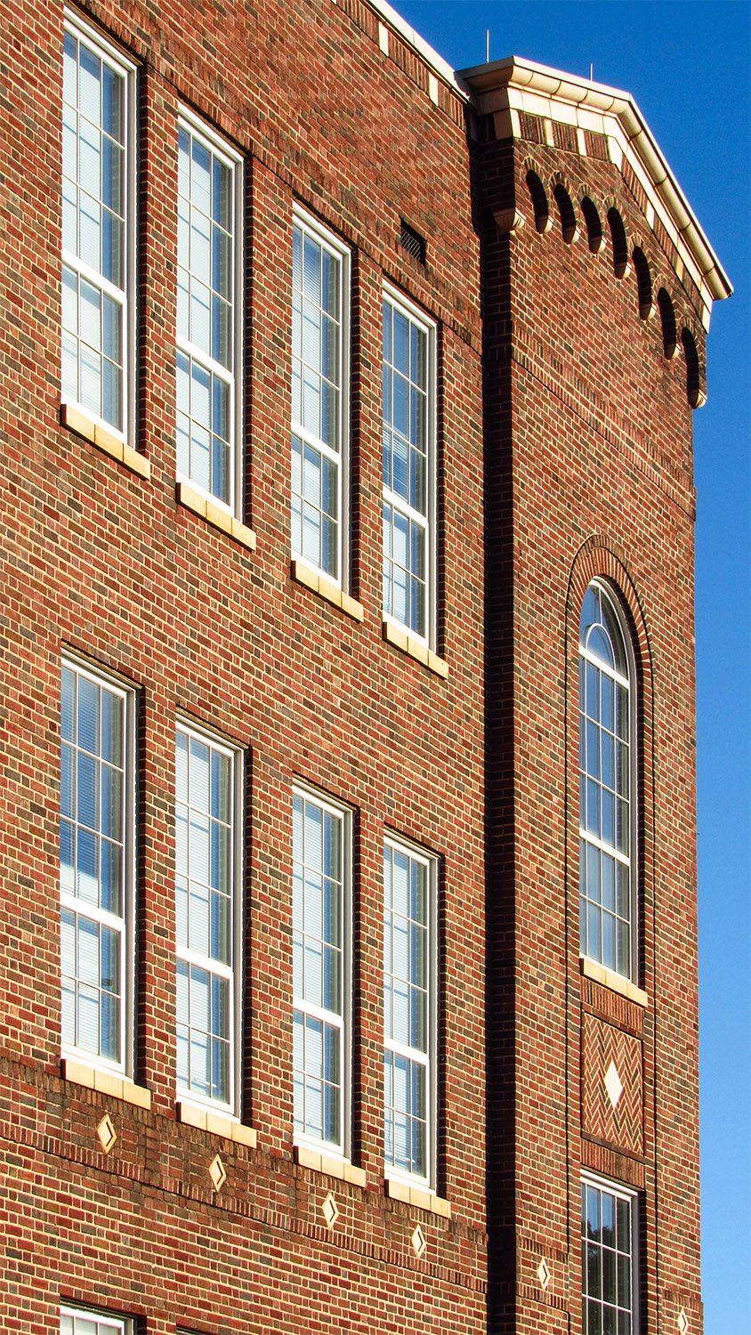 Looking at the southwest corner of Joseph E. Brown Junior High School, Atlanta