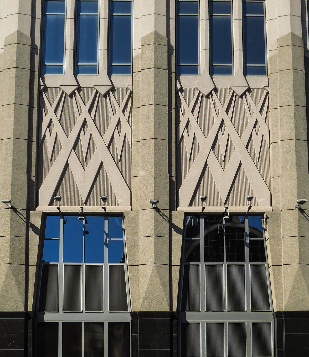 Windows and spandrels on Hearst Tower, Charlotte, North Carolina