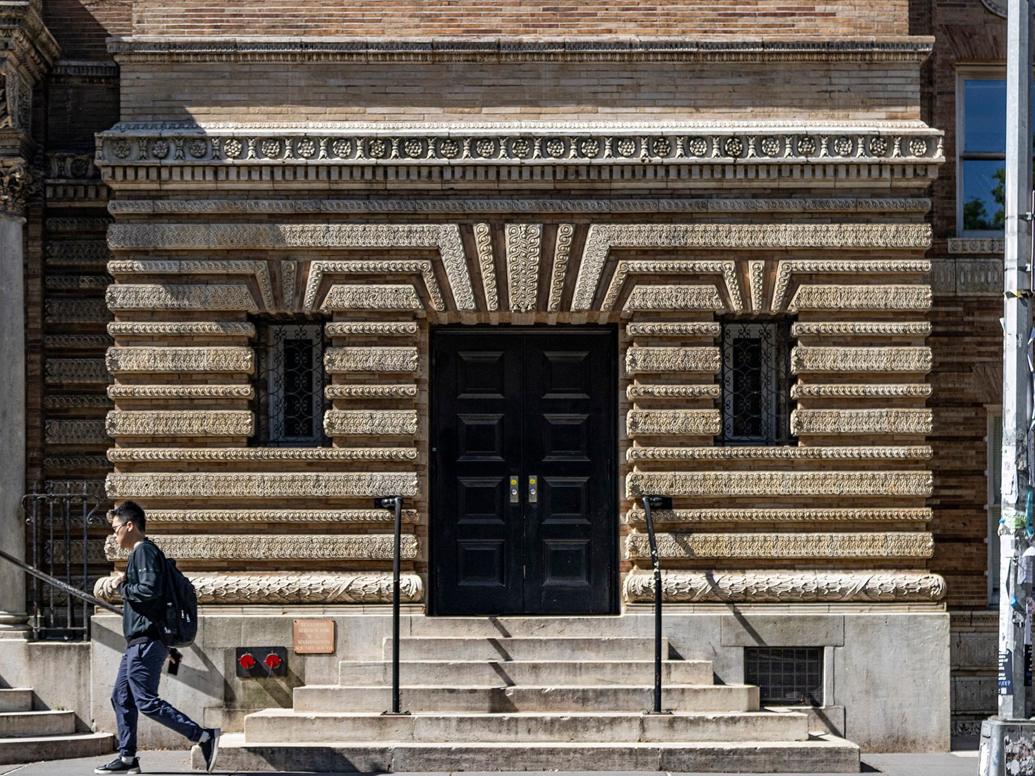 Main entrance of Judson Memorial Church, New York