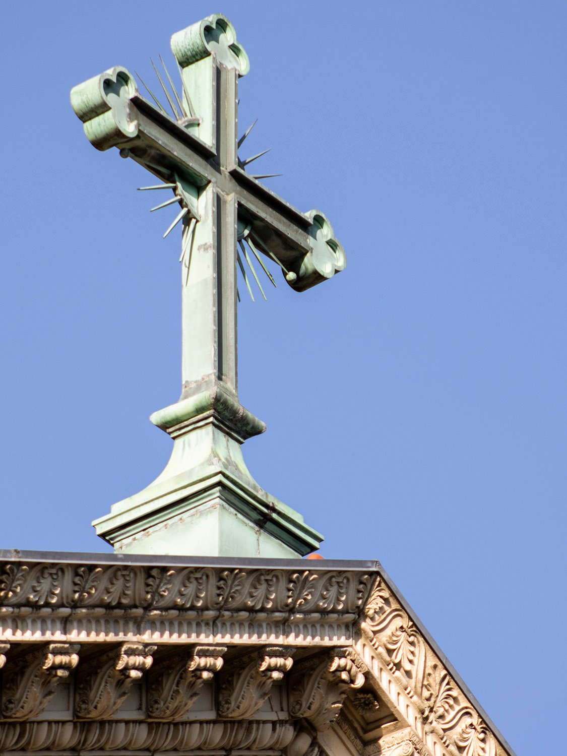 Cross on Judson Memorial Church, New York