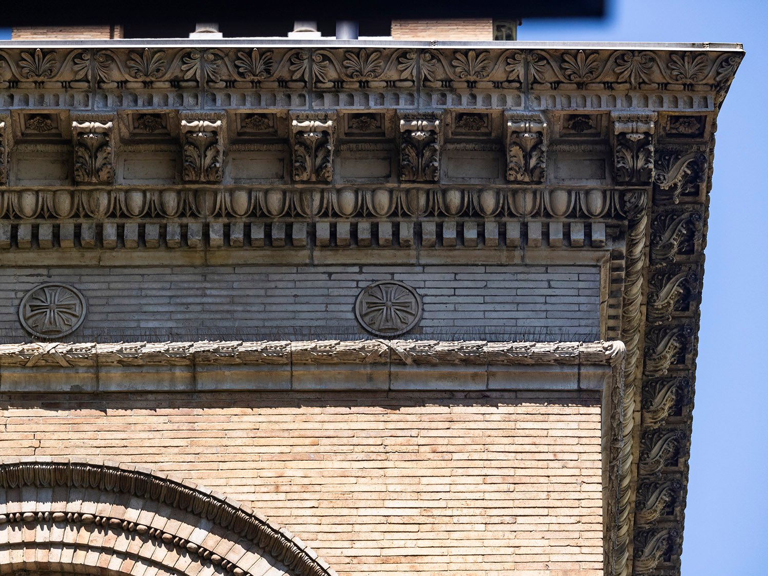 Cornice on Judson Memorial Church, New York