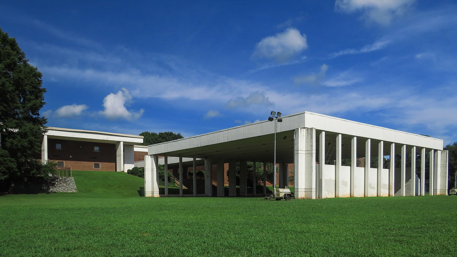 Looking toward the east elevation of Coan Middle School, Atlanta