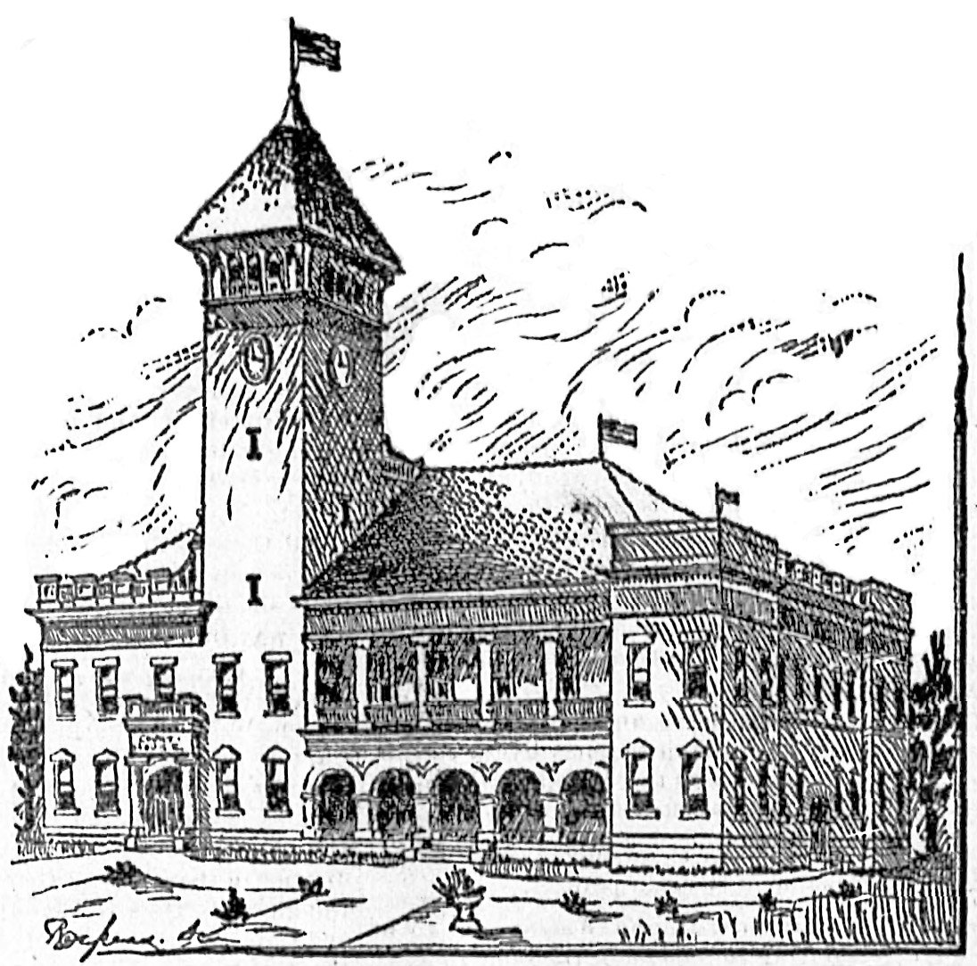 G.L. Norrman. Dougherty County Courthouse (1892, unbuilt). Albany, Georgia.