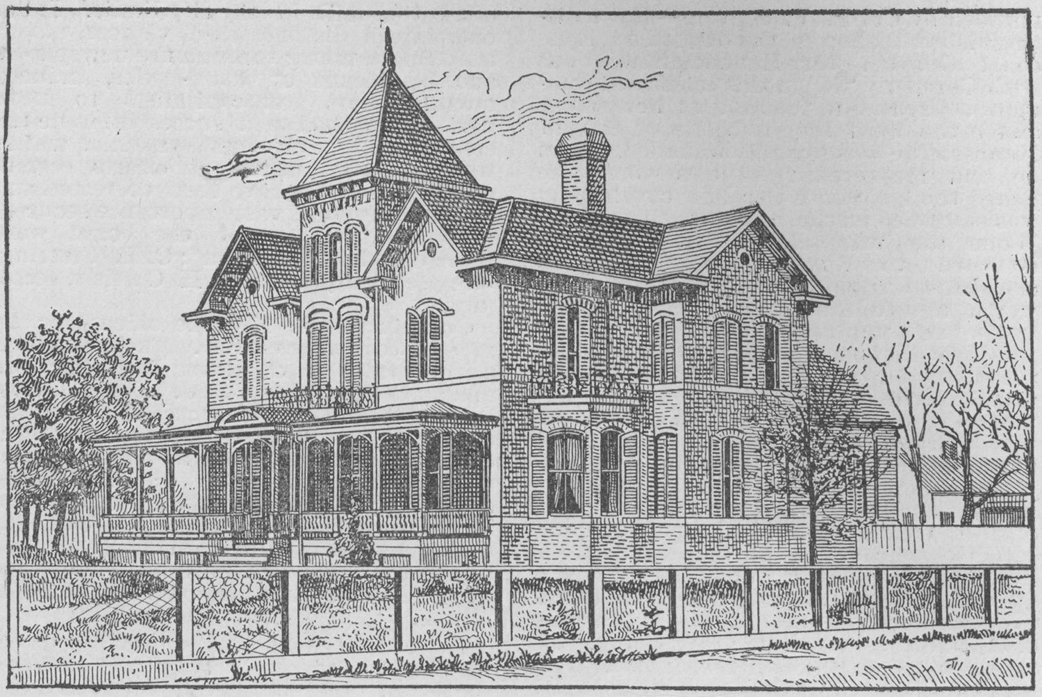 G.L. Norrman (attributed). C.E. Fleming Residence. Spartanburg, South Carolina. 
