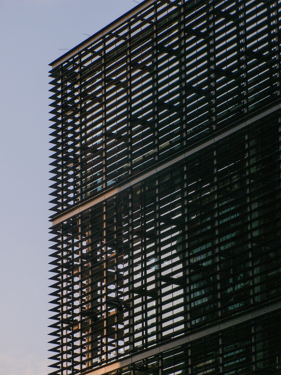 Aluminum screens on the east facade of Fourth Ward, Atlanta