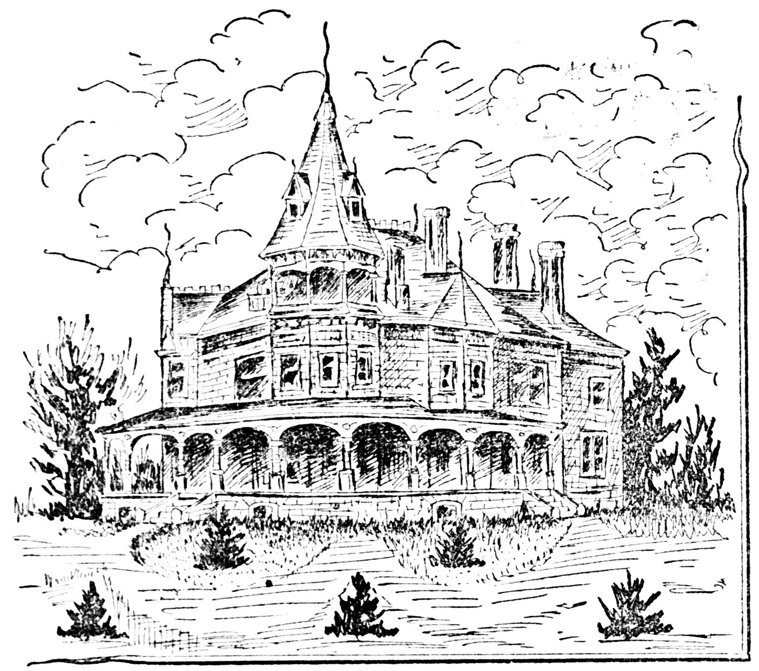 W.W. Goodrich. E.F. Gould Residence (1891-January 28, 1918). Inman Park, Atlanta. 