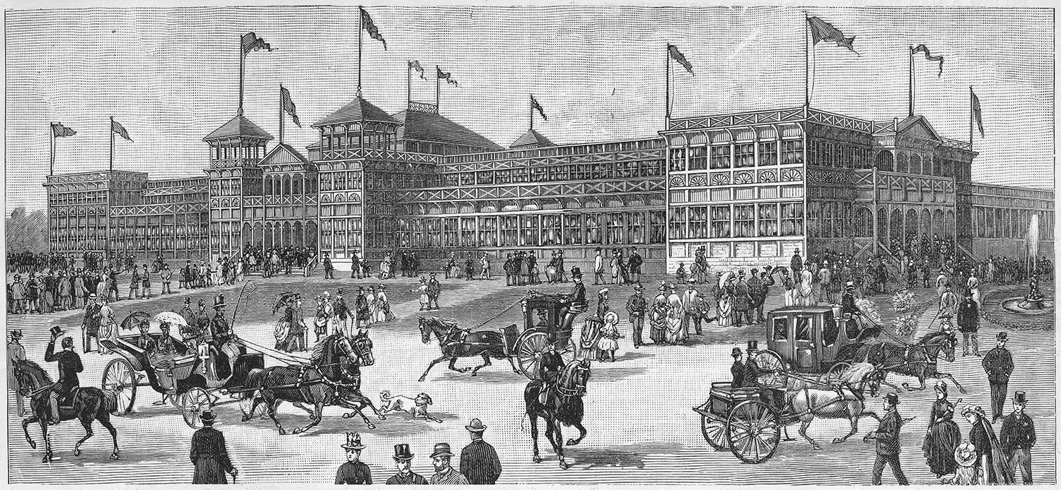 G.L. Norrman. Main Building at Piedmont Exposition (1887). Atlanta.