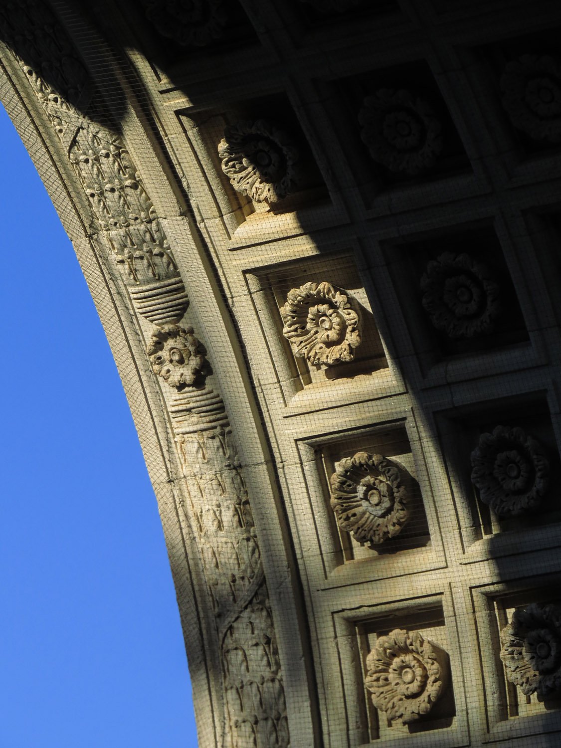 Coffered soffit of the Washington Square Arch, New York