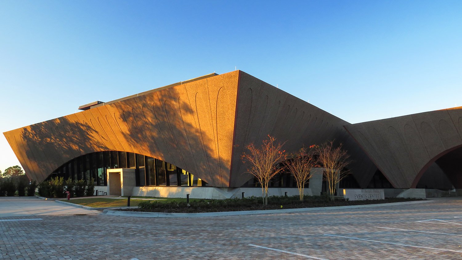 Looking at Winter Park Events Center from the northeast
