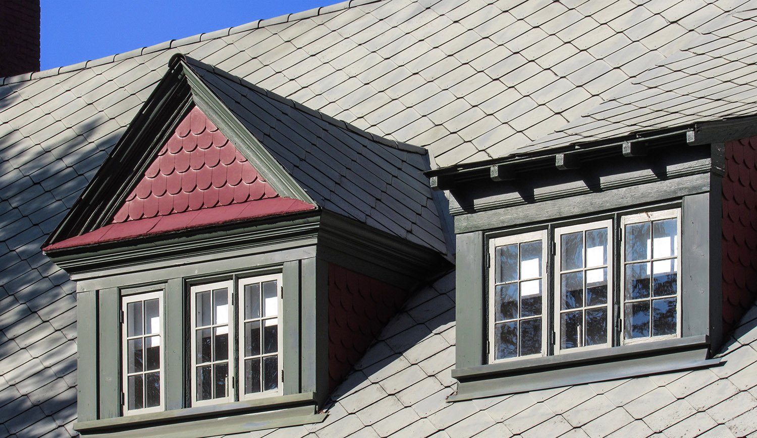 Dormers on the Anniston Inn kitchen and dining hall