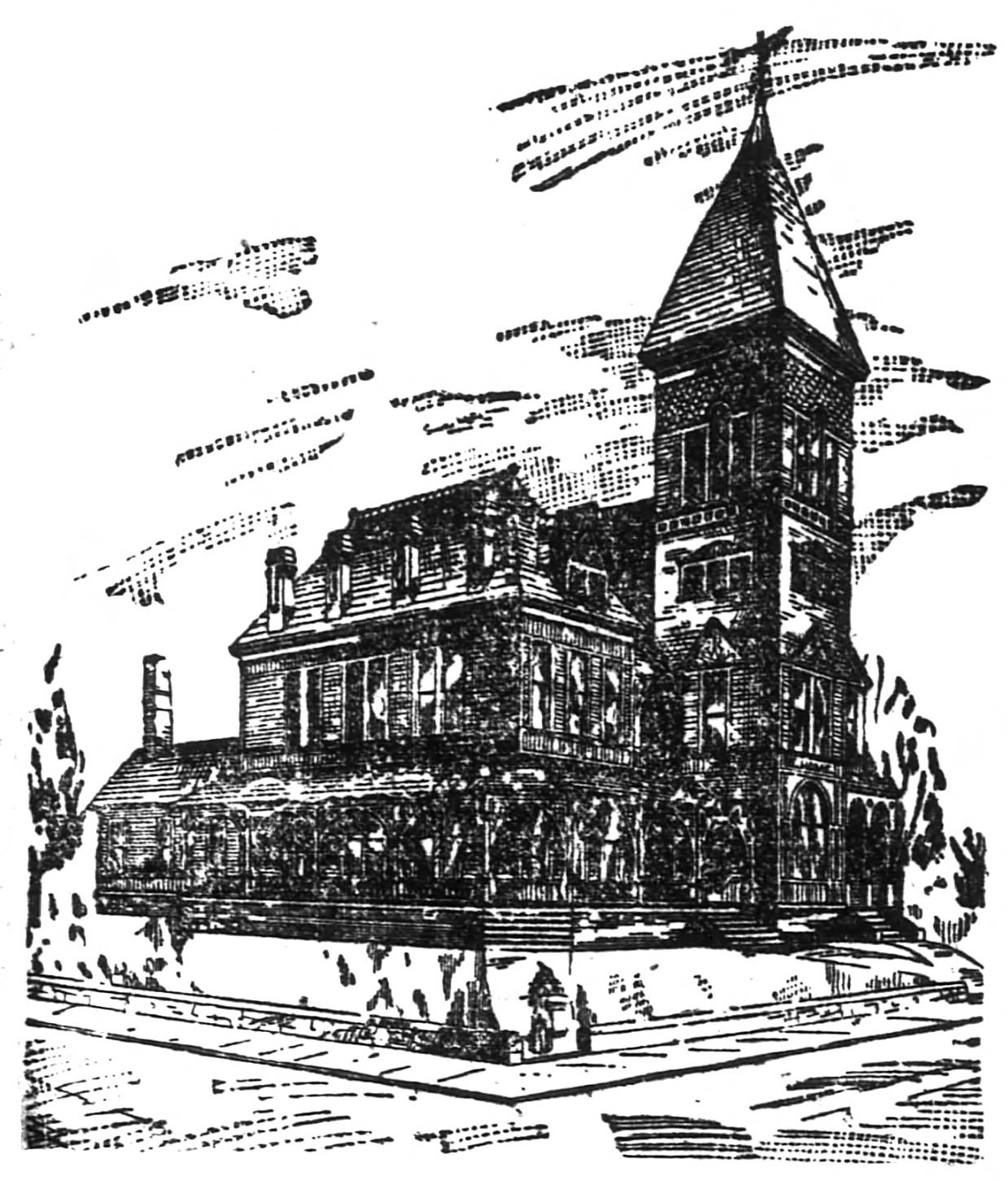Bruce & Morgan. Carrie Steele Orphans' Home (1889, unbuilt). Atlanta.