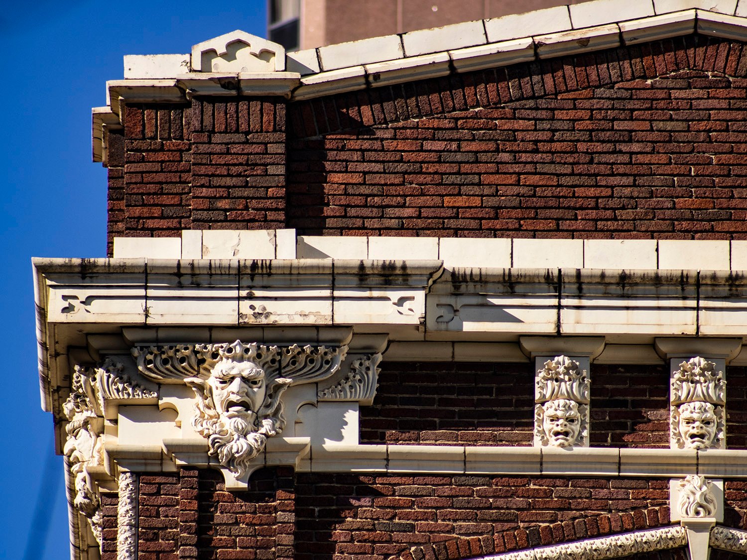 Cornice on the east elevation of Atlanta Lodge