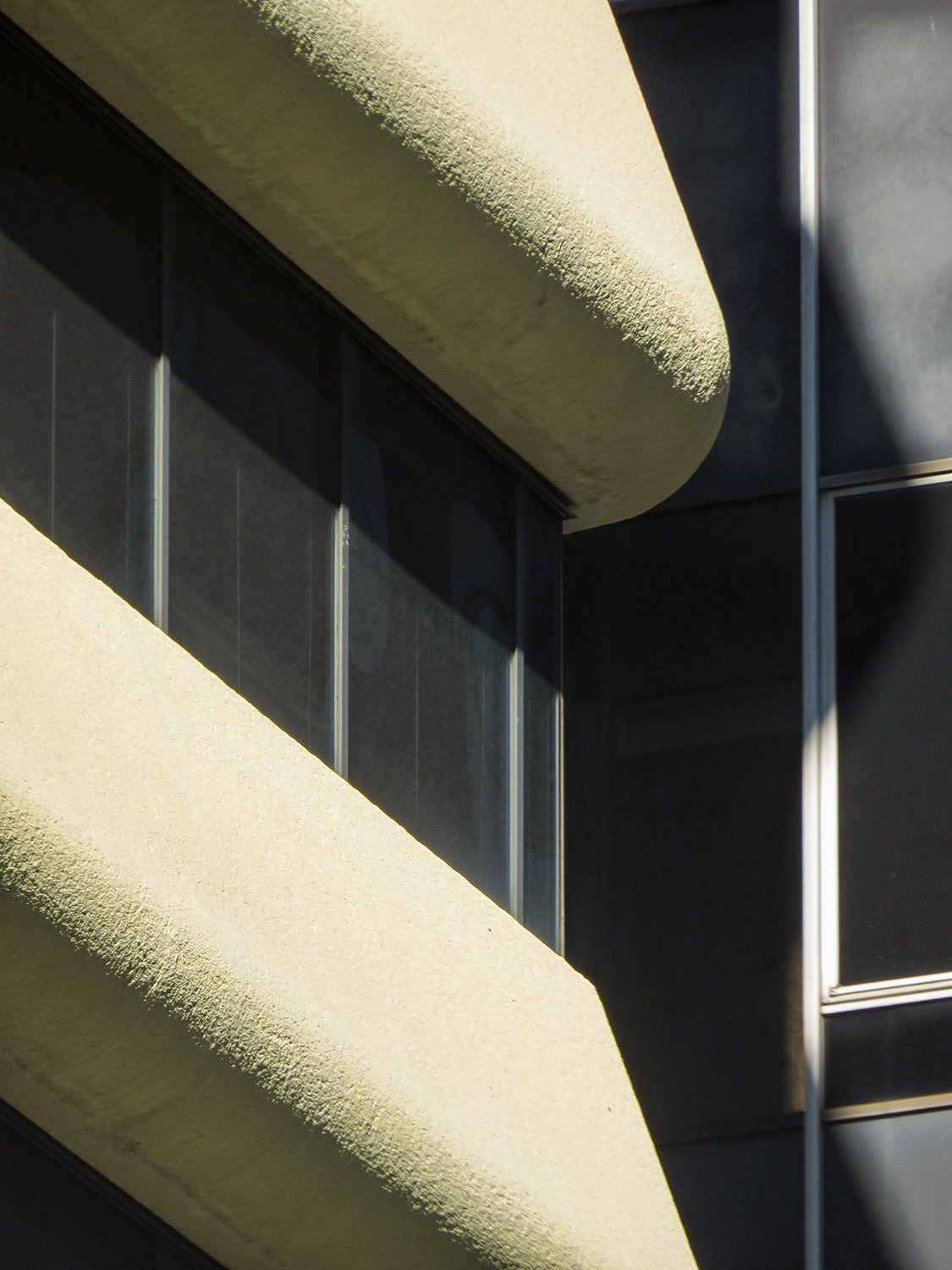 Windows and post-tensioned concrete on the First Federal Savings and Loan Building, Atlanta