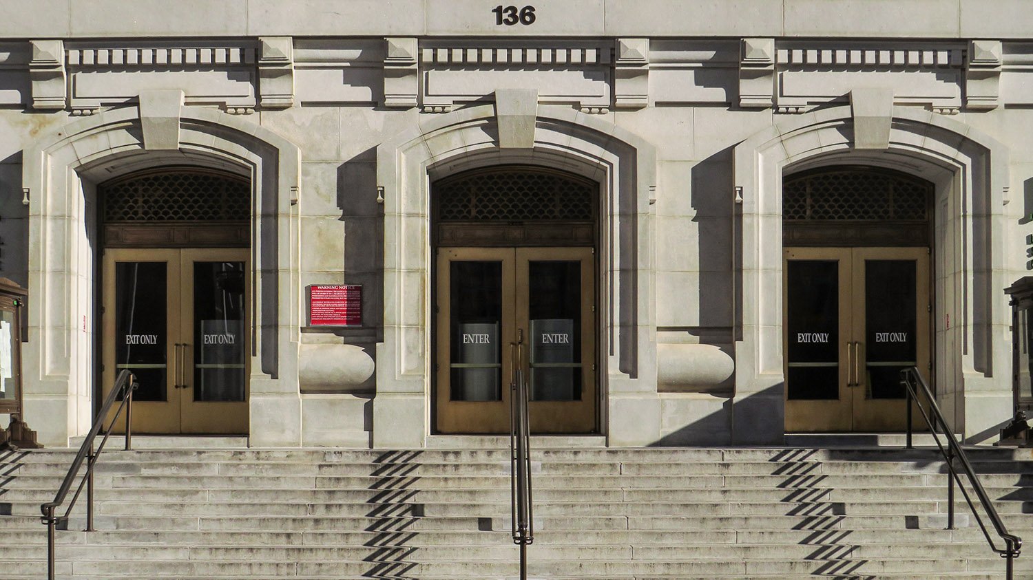 Entrance of the Fulton County Courthouse, Atlanta