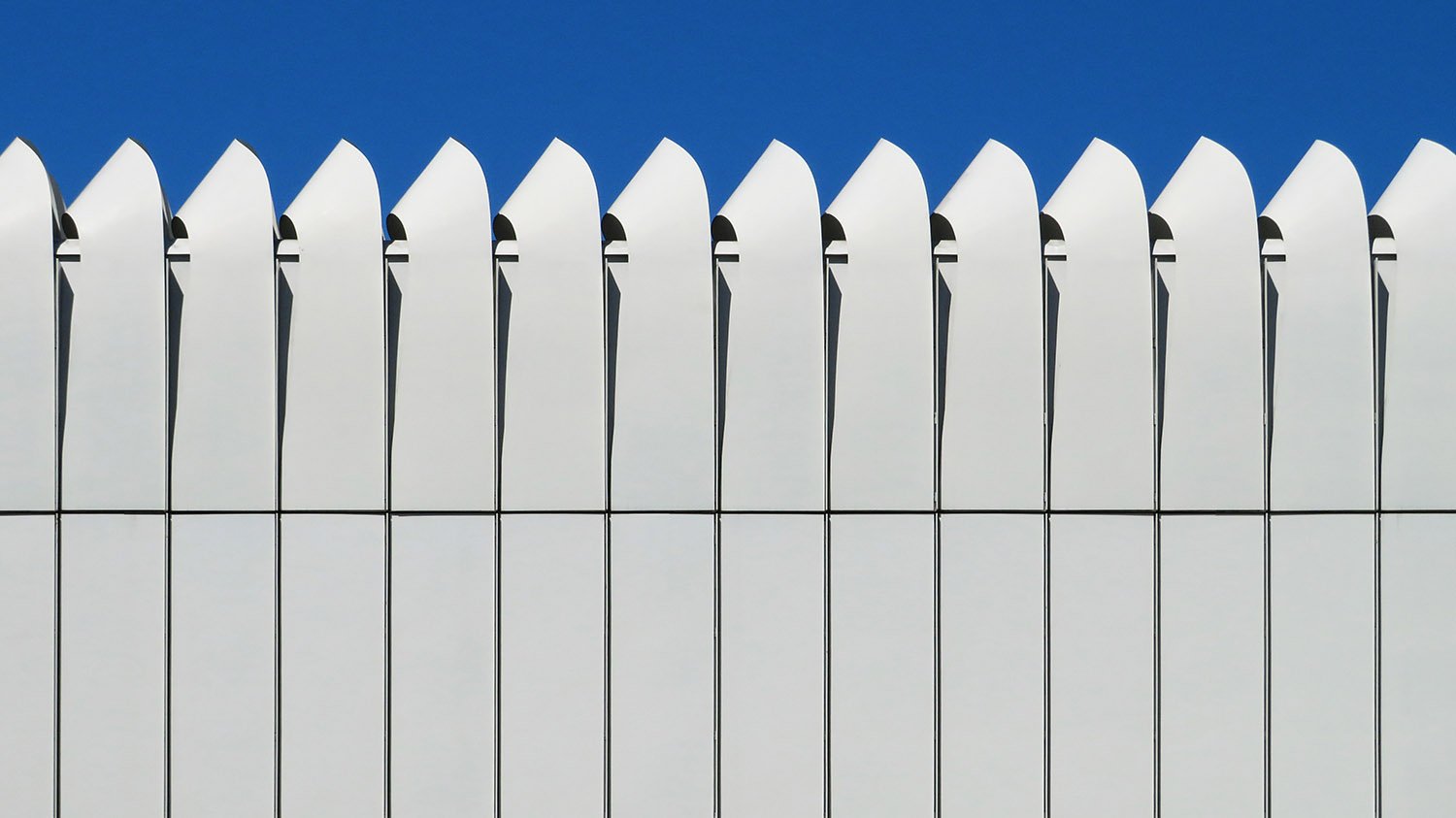Aluminum panels on the facade of the High Museum of Art Expansion