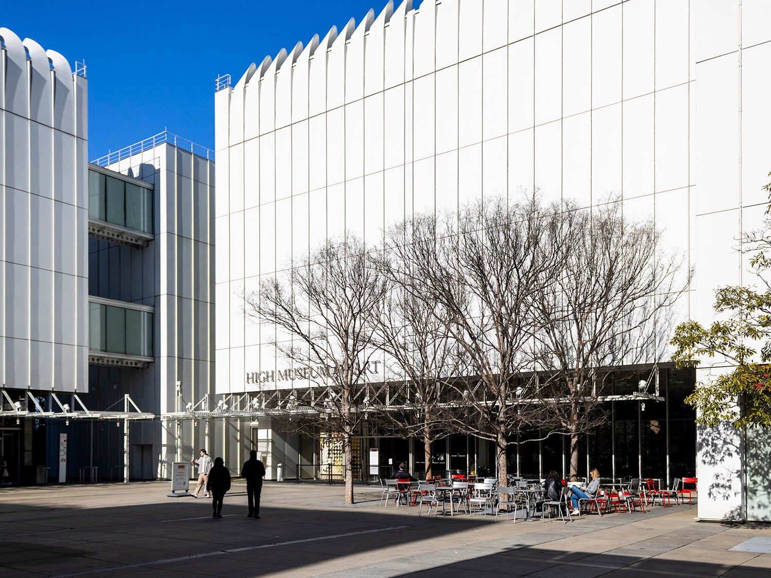 Looking northwest toward the entrance of the High Museum of Art Expansion