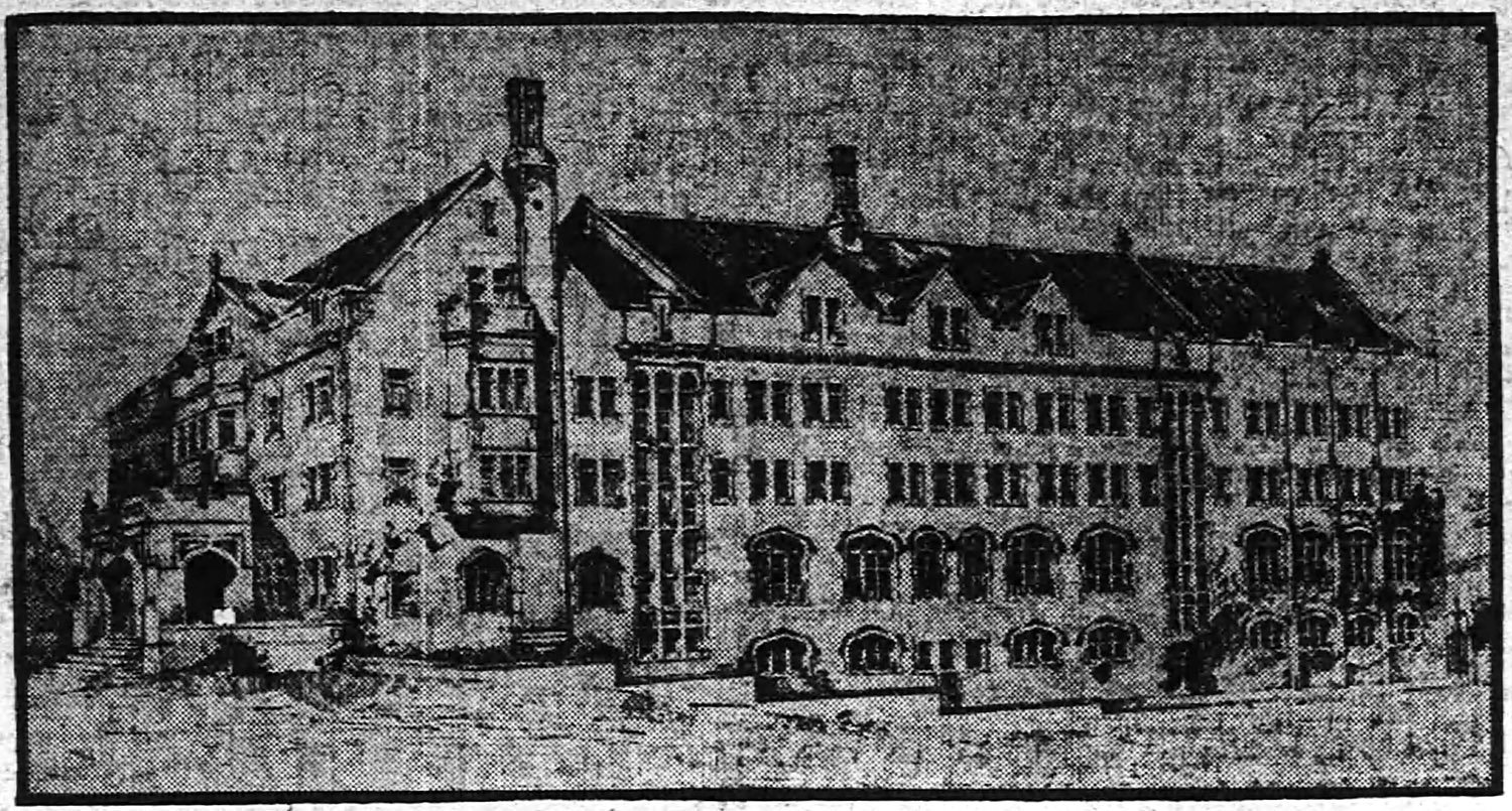 Henrietta C. Dozier. Nelson Hall (1910, unbuilt). Atlanta. Photograph by Abananza Studio of Atlanta.