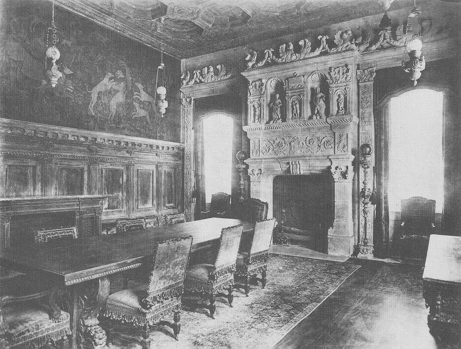 Dining room of the Payne Whitney Residence, New York