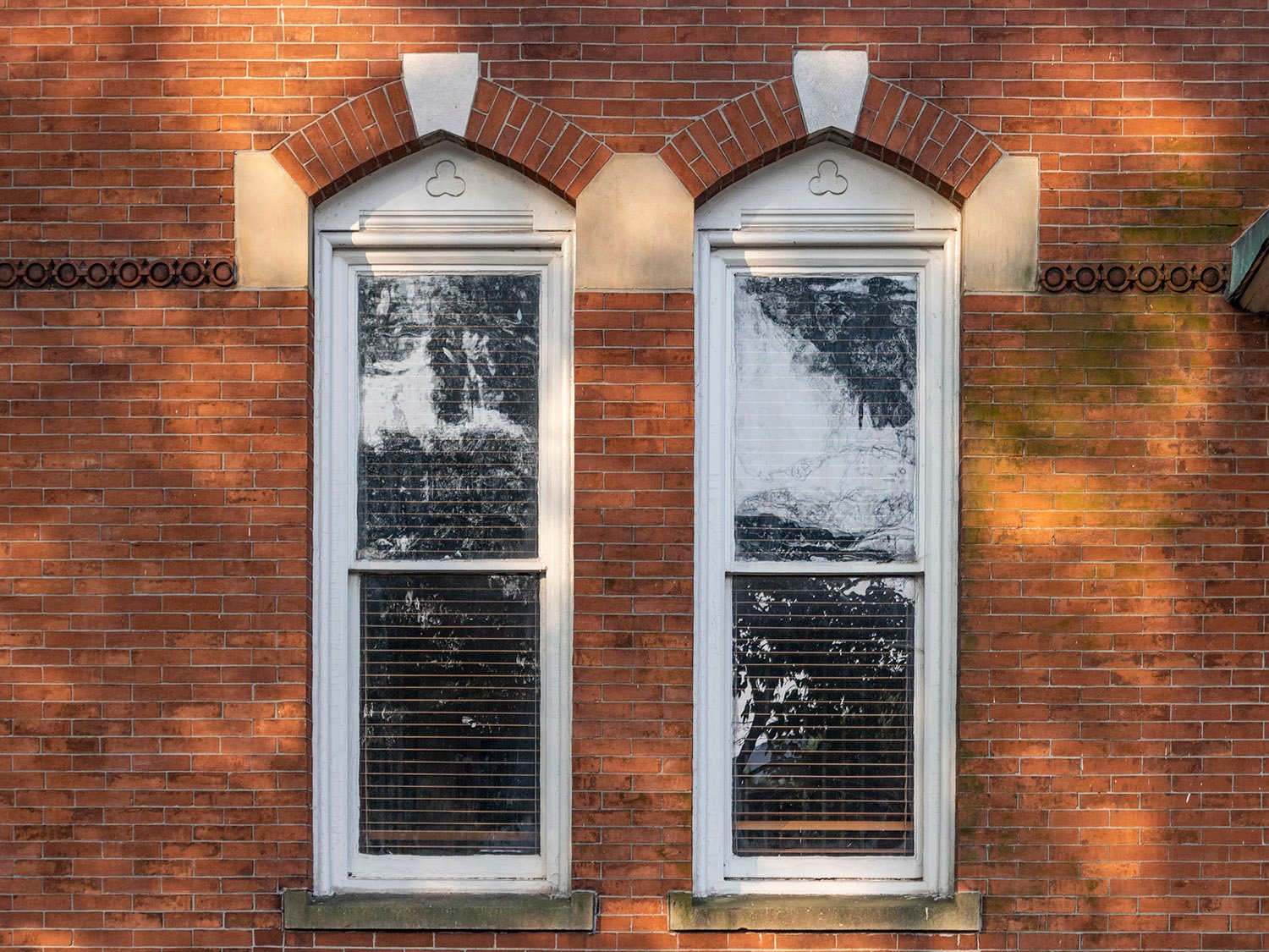 First-floor windows on the facade of The Priest's House