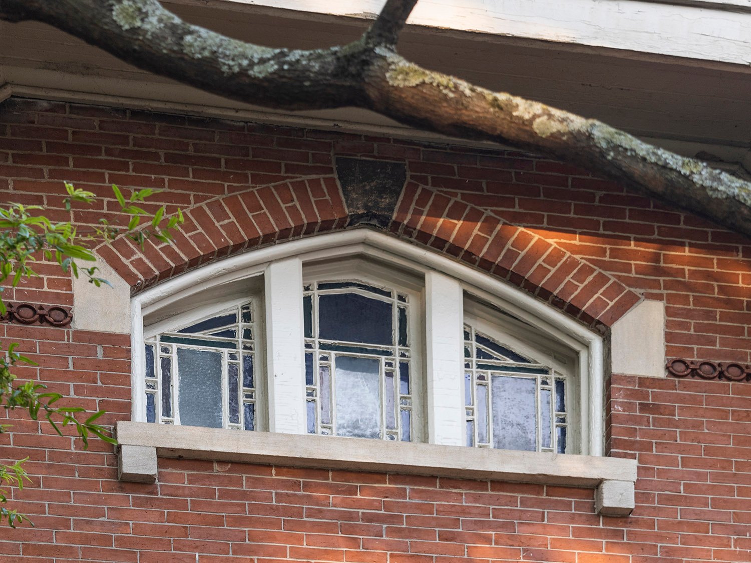 Attic window on the facade of The Priest's House