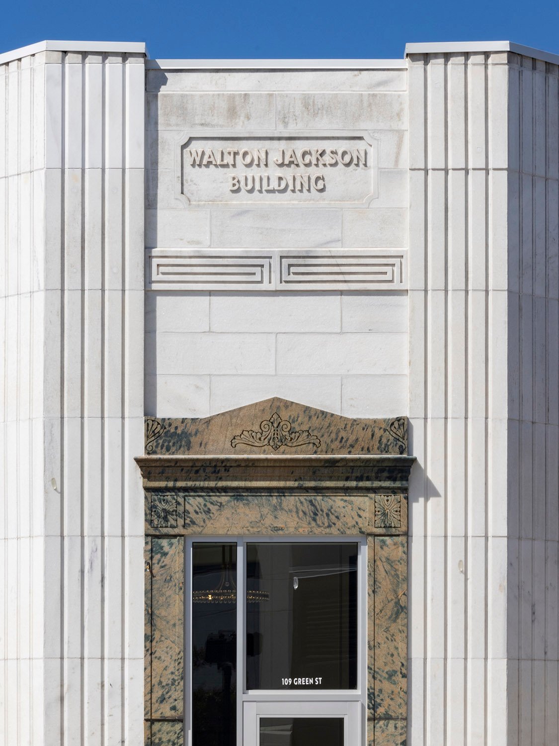 Main entrance of the Walton Jackson Building, Gainesville, Georgia