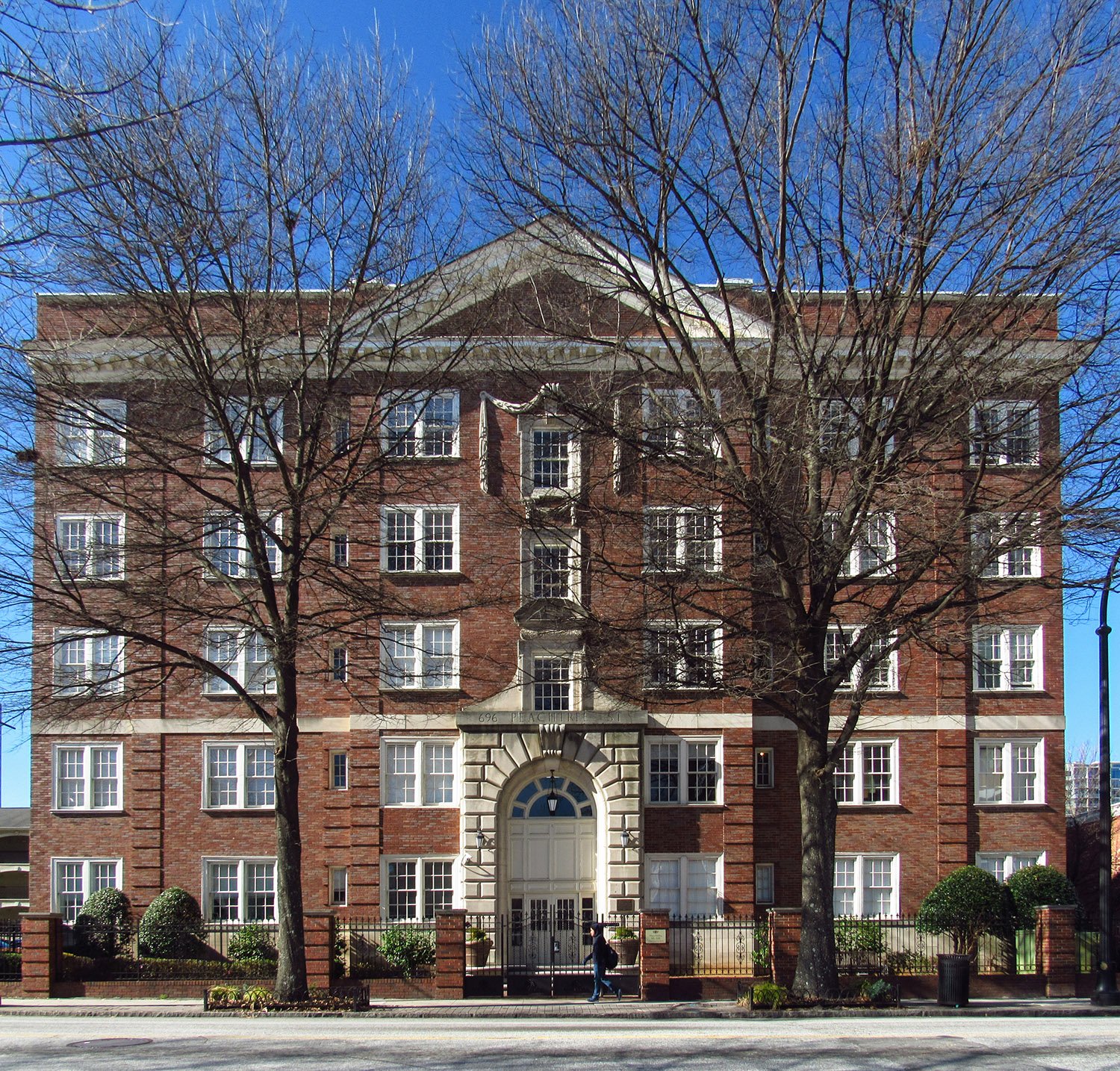 Hentz, Reid & Adler. 696 Peachtree Apartments (1923). Midtown, Atlanta. 