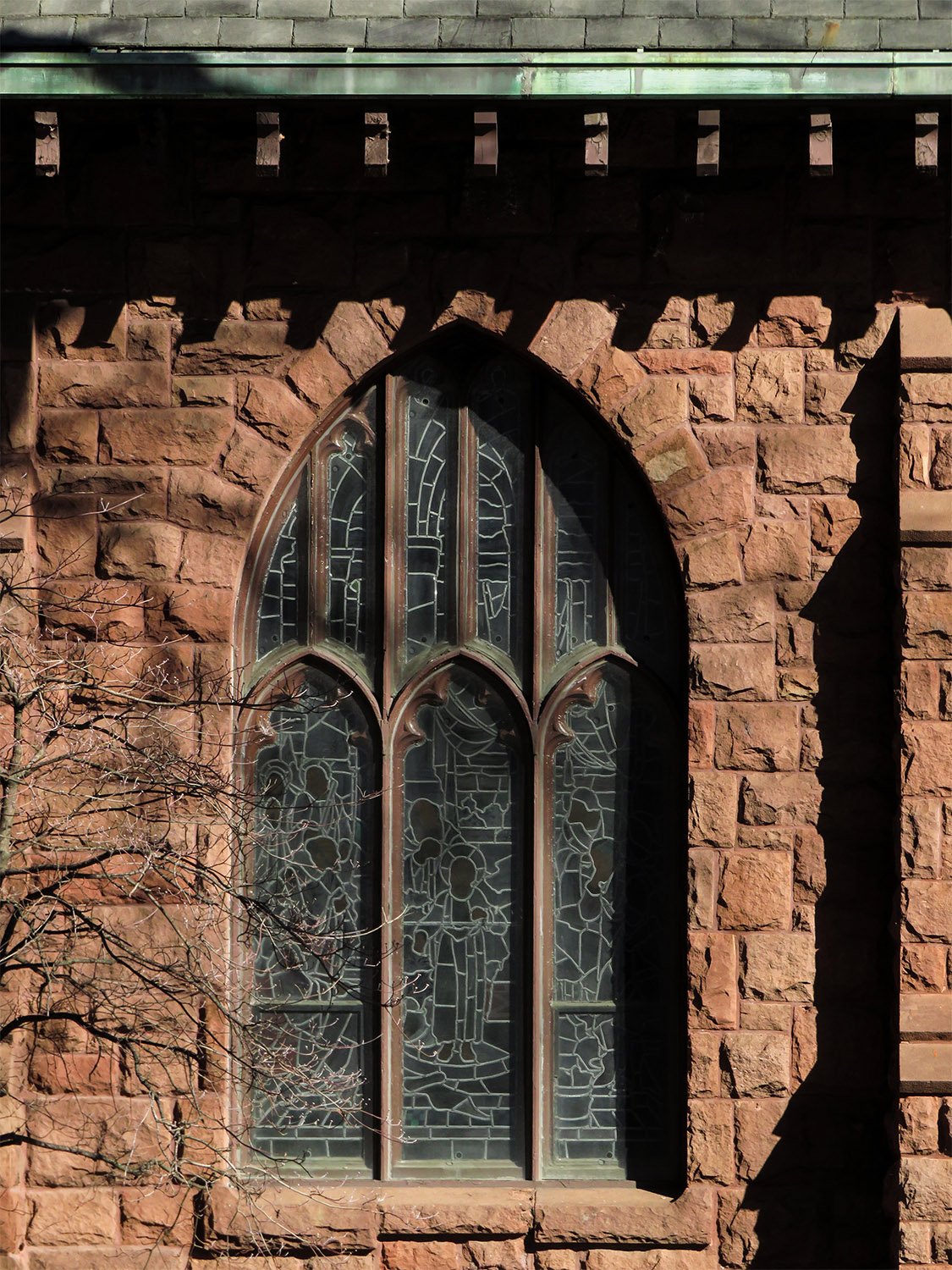 Sanctuary window on the south elevation of All Saints' Episcopal Church, Atlanta