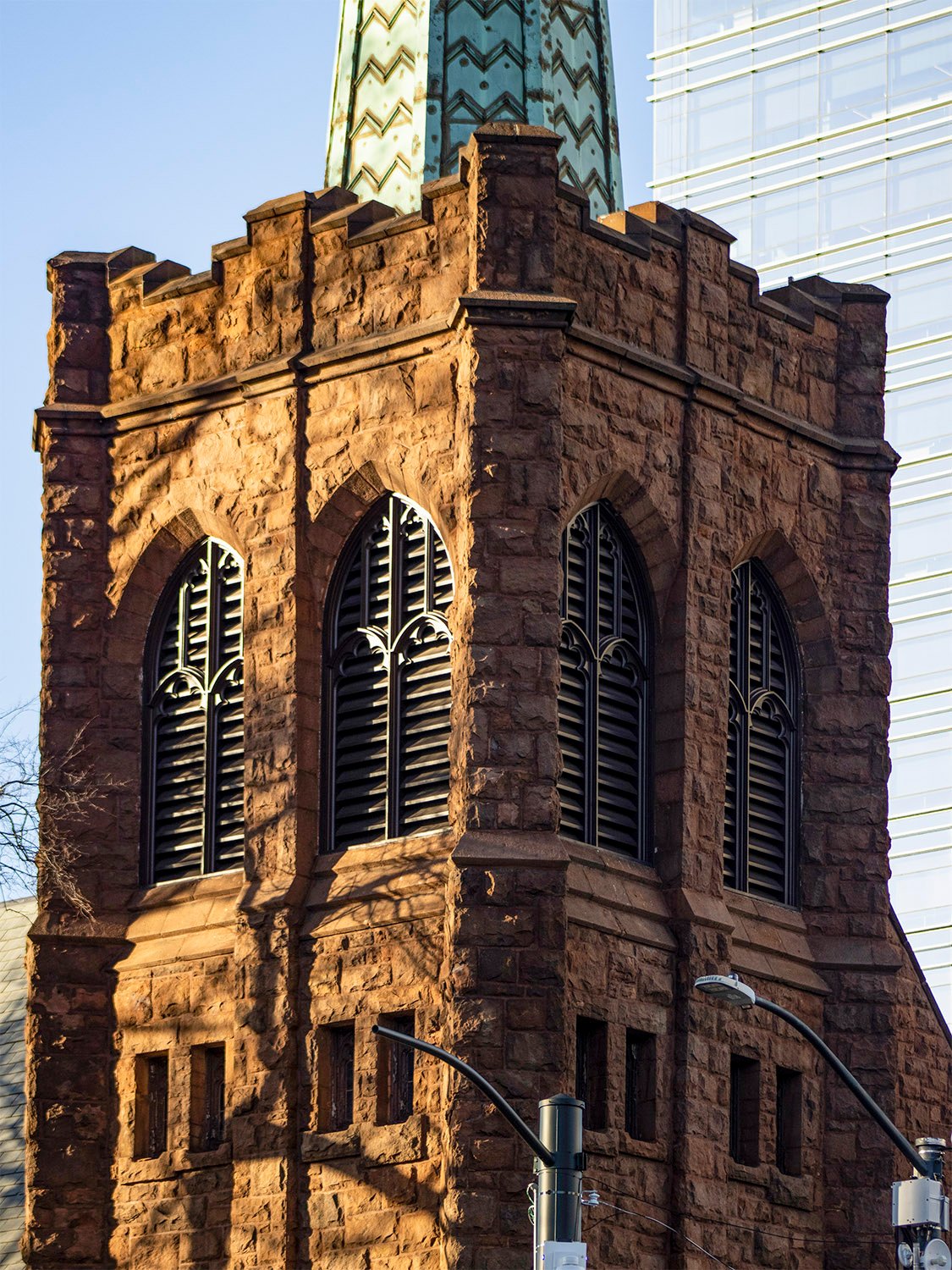 Tower and belfry on All Saints' Episcopal Church, Atlanta
