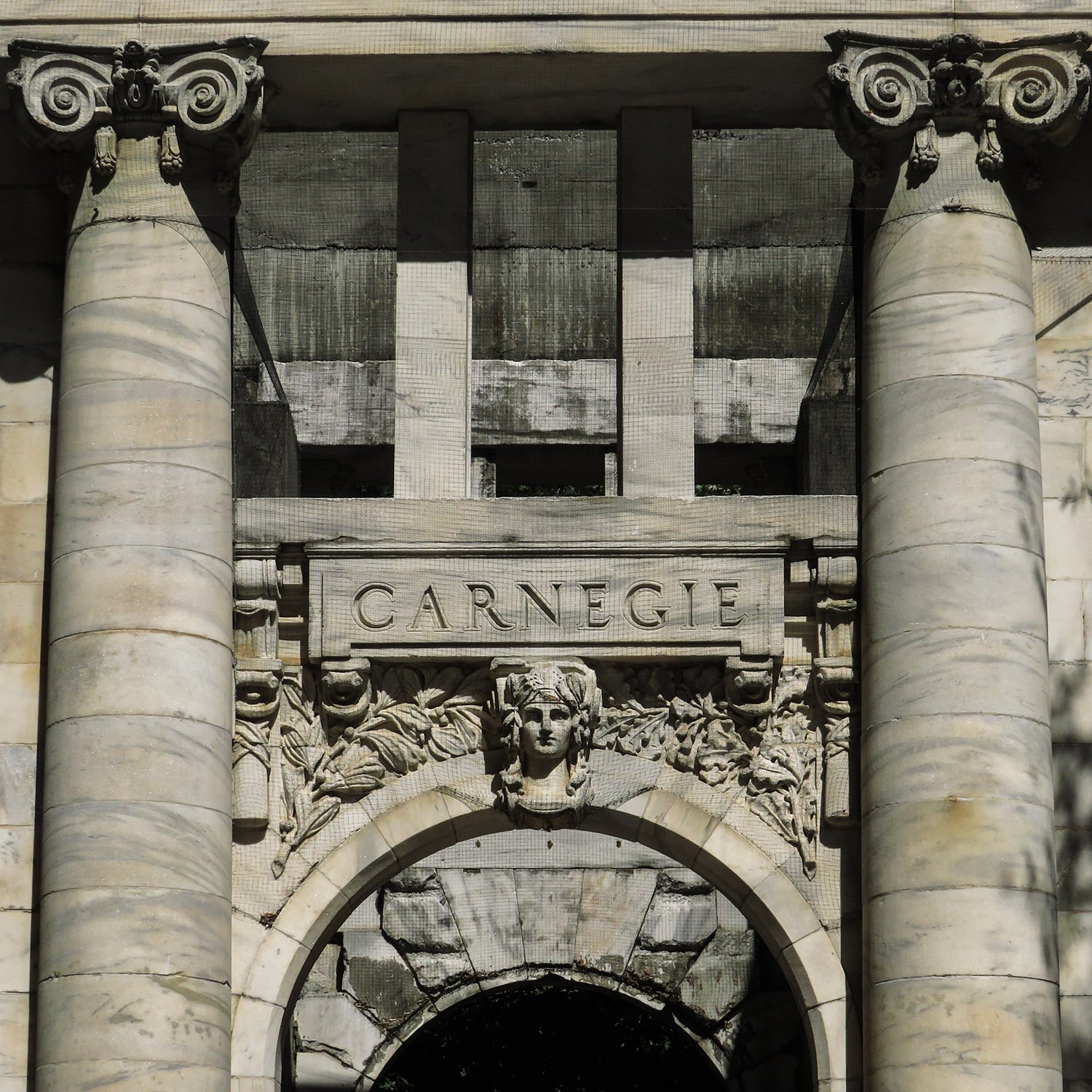 South elevation of the Carnegie Pavilion