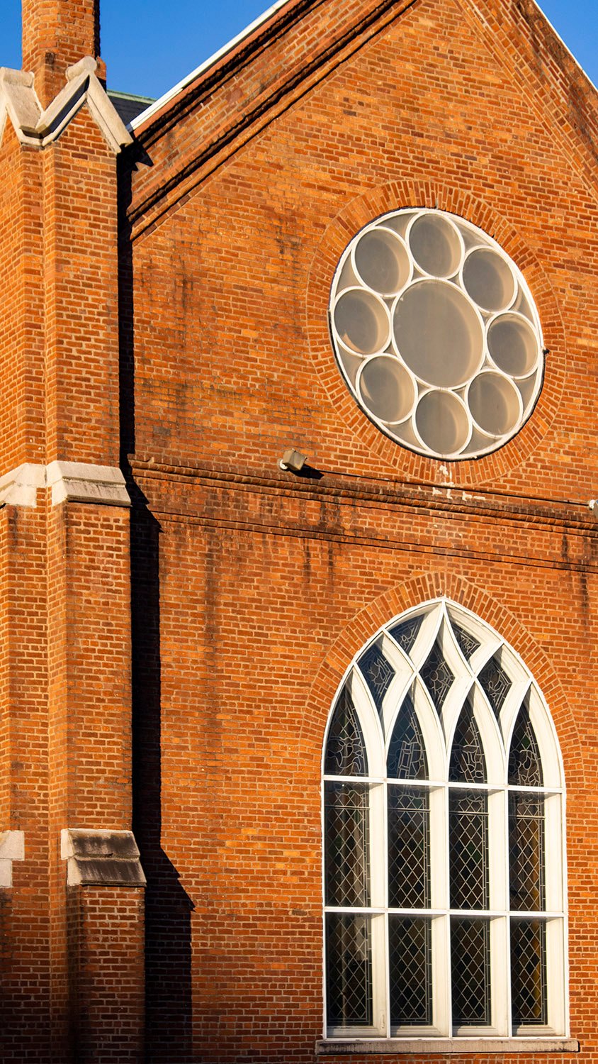 Transept on the north elevation of the Catholic Shrine of the Immaculate Conception