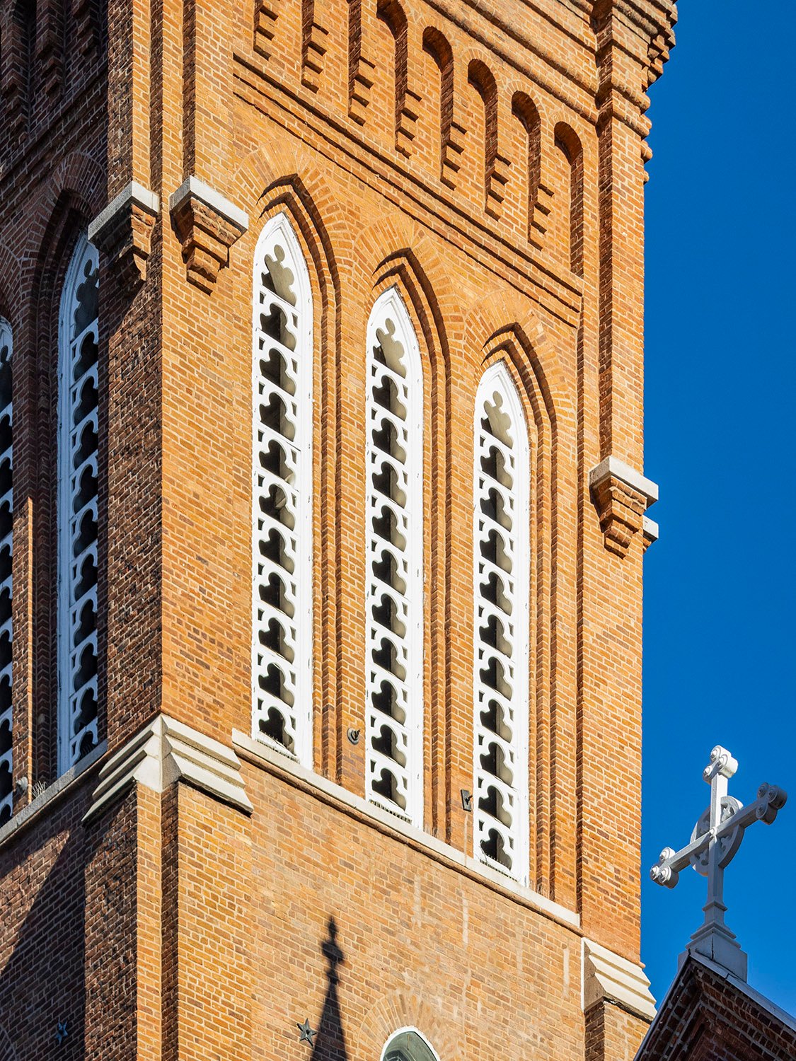 Bell tower on the Catholic Shrine of the Immaculate Conception