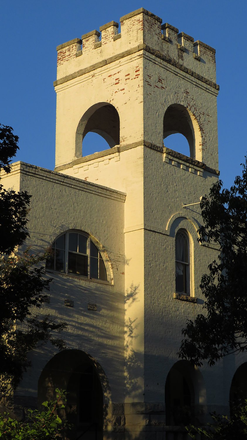 Bell tower on the Public Comfort Building
