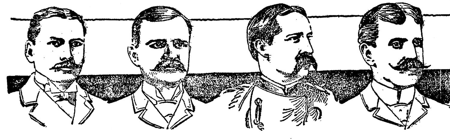 From left to right: Peter Grant, Jim Nutting, Oscar Brown, Lucius McCleskey