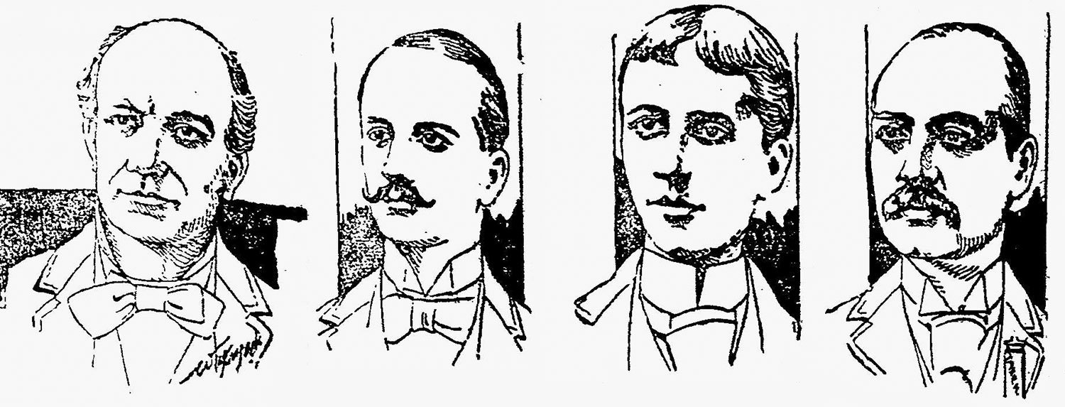 From left to right: G.L. Norrman, Will H. Black, R.F. Shedden, A.E. Calhoun