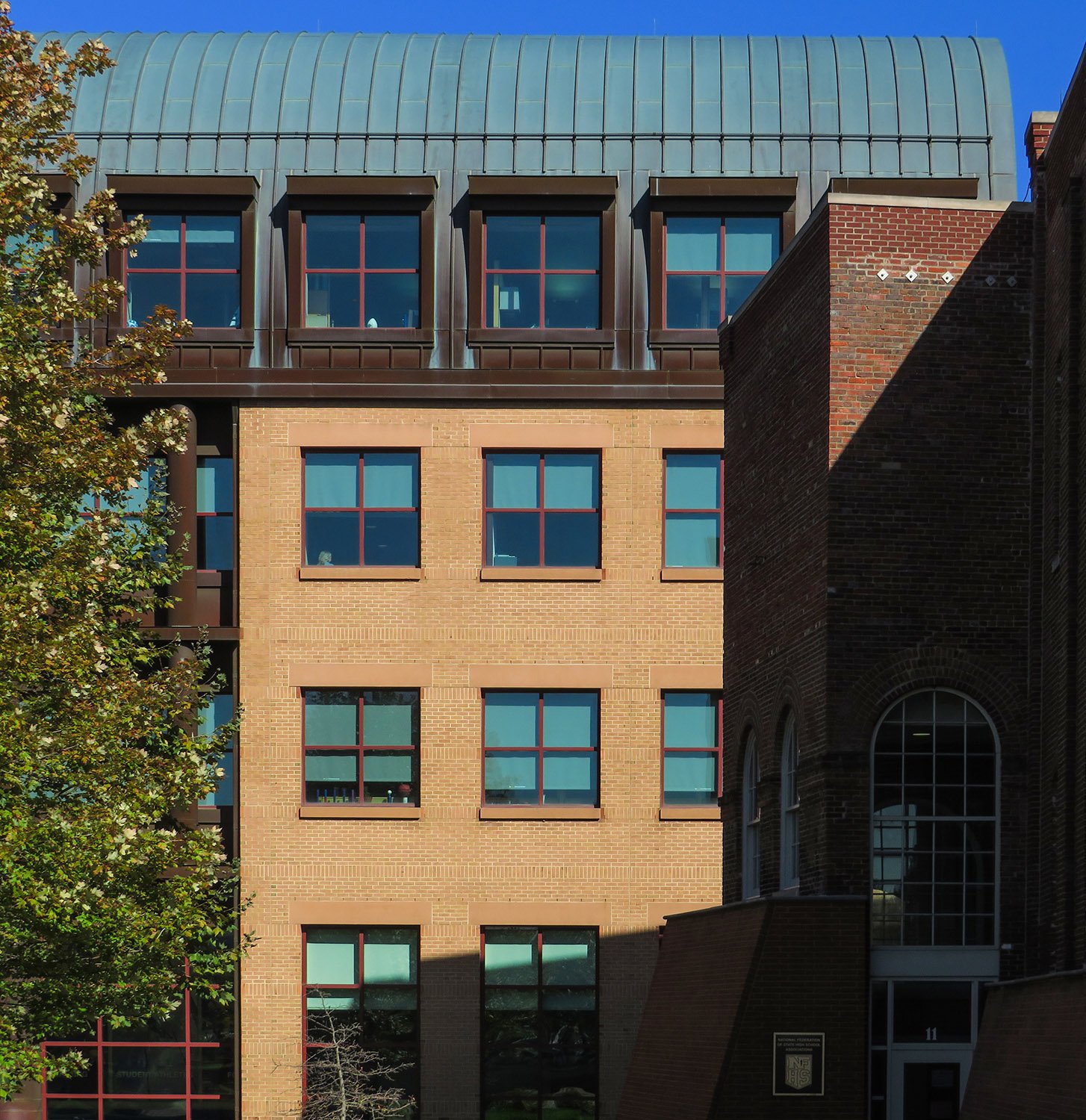 South elevation of NCAA Headquarters