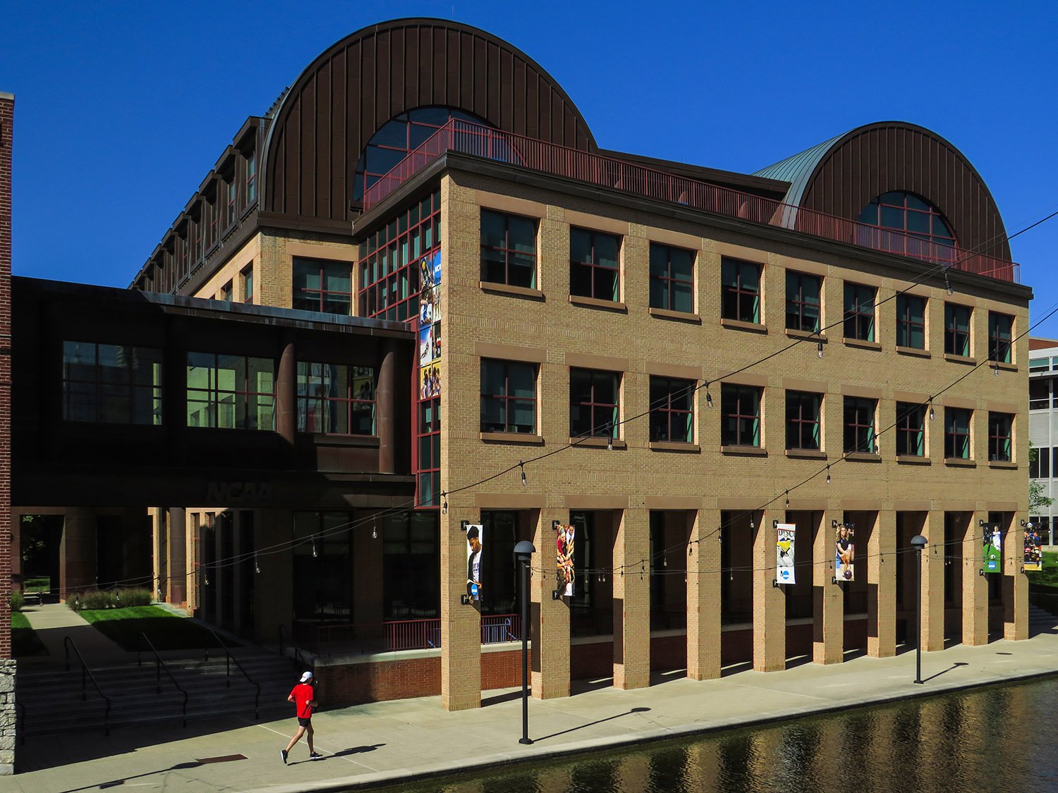 East elevation of NCAA Headquarters