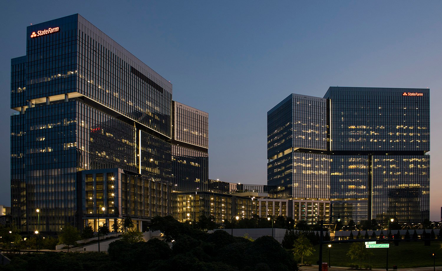 Cooper Carry. Park Center Two (2020) and Park Center Three (2021). Dunwoody, Georgia.