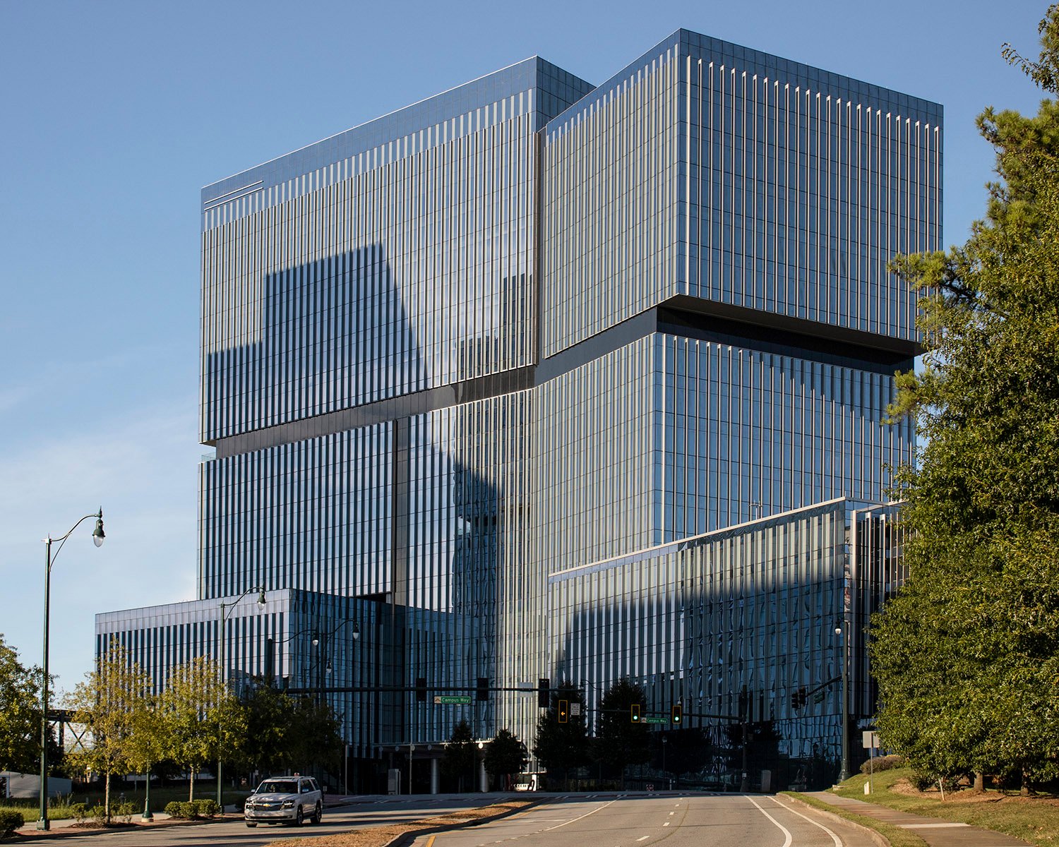Looking at Park Center One from the southwest