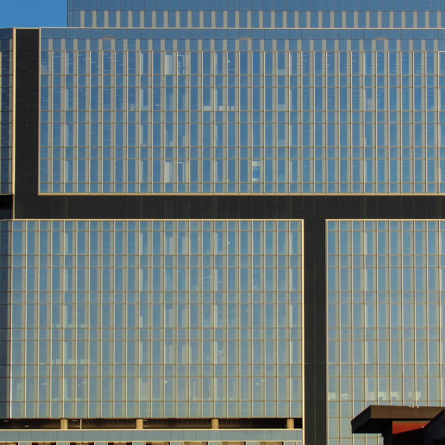Windows on the west facade of Park Center Three, Dunwoody, Georgia